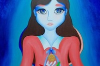 <유화기법>,최윤지,'자유와 열정',캔버스에 아크릴, 72.7x60.6cm