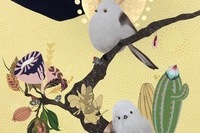 <채색화>, 김지연, '오목눈이', 순지위에 채색, 90.9 x 65.1
