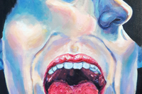<색채조형>,나지혜,'말',아크릴. 모델링 페이스트. 겔 미디움, 53.0x40.9