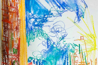 <기초소묘2>,박채림,'집으로 가는 길',종이에 파스텔,34x48cm