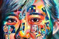 <소재와기법>, 임아리, '추억뾰루지', Acrylic, 65.X53