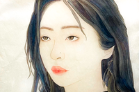  <채색화>송수아, 娥 순지에채색 66x45