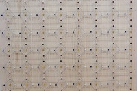 <소묘>, 백유진, 굴레, 나무합판에 못과 실, 72.7×60.6(cm)