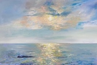 <소재와 기법>, 김주희, 변산해변, 캔버스에 유화, 6호