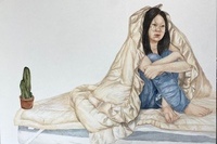 <채색화>박근혜, 모두의 모습, 장지에 동양화물감, 112.5x82