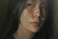 <유화>, 안수지, 안수영의 초상, 아크릴, 72.7 x 60.6