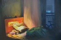 <유화>, 이가연, 편안함, 캔버스에 유화, 72.7×60.6cm