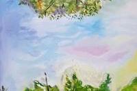 <소재와기법>, 손예서, 하늘, 유화, 35x27