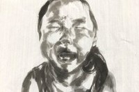 <수묵표현>, 김민주, 무제, 먹, 75cmx75cm