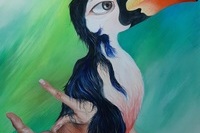 <소재와기법>, 최윤지, 진정한 화려함은, 캔버스에 아크릴, 90.9x65.1cm