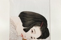 <소묘>, 이수연, 공필화, 동양화 채색, 48.6x38.2
