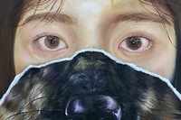 <소재와기법>, 침묵의 무게, 조유빈, 유화, 80.3x65.1cm