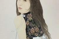 <표현기법>박근혜, 자화상 순지에 동양화물감  65.2x45
