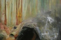 <소재와 기법>, 안수지, 고뇌와 고립, 아크릴, 72.7 x 60.6