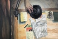 <소재와기법>이나연, post, 유화, 20호