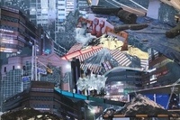 <소묘>, 문예원, Collage Esquisse, 나무 판넬 위에 종이와 아크릴, 45.5X37